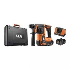AEG BBH 18BL2-502C 18 V 5.0 Ah Çift Akülü Kömürsüz Motor Kırıcı Delici Maktap