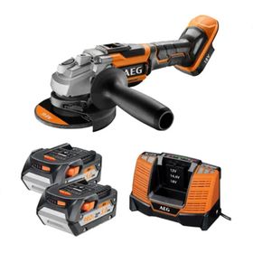 AEG BEWS 18-125BLLI-502C 2x5 Ah Akülü Açılı Taşlama Makinesi