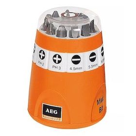 AEG Bits Uç Seti 10 Parça 1/4 25 mm Matkap Vidalama Ucu Seti