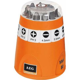AEG Bits Uç Seti 10 Parça 1/4 25 mm Matkap Vidalama Ucu Seti