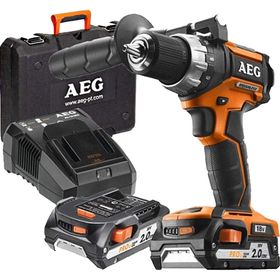 AEG Bs 18 Cb Li 18V / 2.0Ah Akülü Kömürsüz Matkap (Çift Akü)