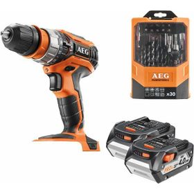 AEG Bsb 18C2XLI-402CA 18V 4.0AH Çift Akülü Vidalama Darbeli Matkap