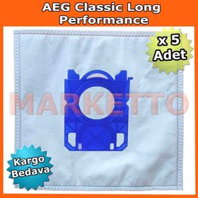 AEG Classic Long Performance Bez Kumaş 5 Adet Toz Torbası