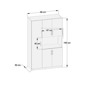 Aeka AA-3030 Dyg 5 Kapaklı Çok Amaçlı Mutfak & Banyo Dolabı