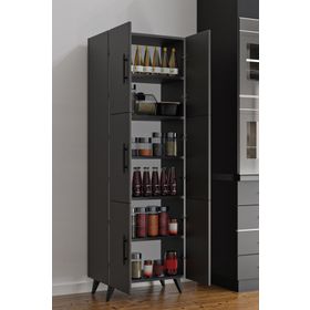 Aeka AE-3010 Nehir Antrasit Gri Çok Amaçlı Mutfak Dolabı