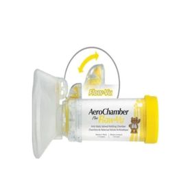 AEROCHAMBER PLUS FLOW VU Anti Static Valved Holding 1-5 Yaş Sarı Chamber