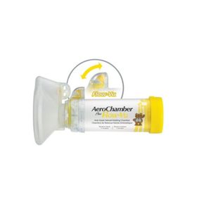 AEROCHAMBER PLUS FLOW VU Anti Static Valved Holding 1-5 Yaş Sarı Chamber