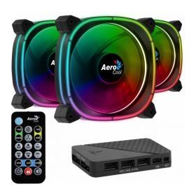 Aerocool AE-ASTR12-PRO Astro12 Pro 3x 12 cm ARGB Led Fan Hub Uzaktan Kumanda