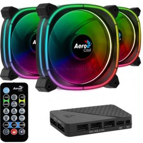 Aerocool AE-ASTR12-PRO Astro12 Pro 3x 12 cm ARGB Led Fan Hub Uzaktan Kumanda