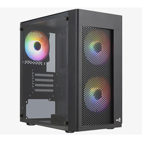 Aerocool AE-HEXFR-400 Hexform 400 W 3-RGB Fanlı Micro ATX PC Kasası