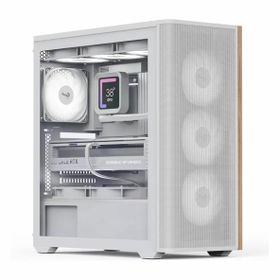 Aerocool D501A ARGB Fanlı Beyaz ATX Bilgisayar Kasası