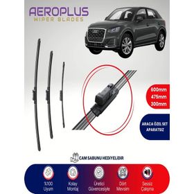 Aeroplus Audi Q2 2017-2021 Ön Arka Muz Silecek Takımı