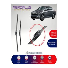 Aeroplus Citroen C-Elysee 2012-2021 Uyumlu Muz Silecek Takımı
