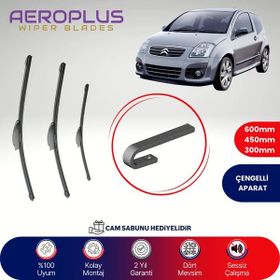 Aeroplus Citroen C2 2003-2009 Ön Arka Muz Silecek Takımı