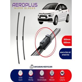 Aeroplus Citroen C4 Picasso 2013-2016 Muz Silecek Takımı