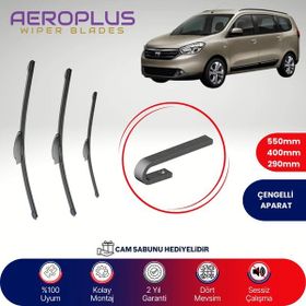 Aeroplus Dacia Lodgy 2012-2015 Ön Arka Muz Silecek Takımı