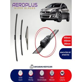 Aeroplus Fiat Bravo 2007-2014 Ön Arka Muz Silecek Takımı