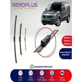 Aeroplus Fiat Doblo 2010-2020 Ön Arka Muz Silecek Takımı