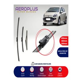 Aeroplus Fiat Punto Ön Arka 2007-2017 Uyumlu Muz Silecek Takımı
