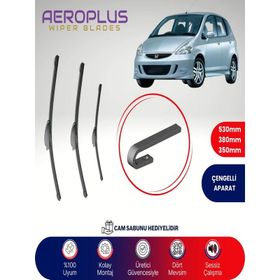 Aeroplus Honda Jazz 2002-2008 Ön Arka Muz Silecek Takımı