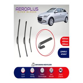 Aeroplus Hyundai I20 Ön Arka 2015-2020 Uyumlu Muz Silecek Takımı