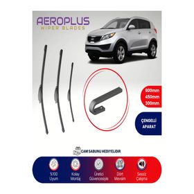 Aeroplus Kia Sportage Uyumlu Ön Arka 2011-2015 Muz Silecek Takımı