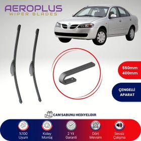 Aeroplus Nissan Almera 2000-2006 Ön Muz Silecek Takımı