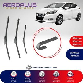 Aeroplus Nissan Micra 2017-2022 Ön Arka Muz Silecek Takımı