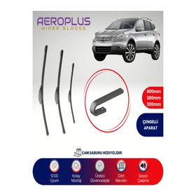 Aeroplus Nissan Qashqai +2 2008-2013 Ön Arka Muz Silecek Takımı