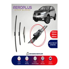 Aeroplus Nissan Qashqai 2007-2013 Ön Arka Muz Silecek Takımı