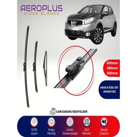 Aeroplus Nissan Qashqai 2007-2013 Ön Arka Muz Silecek Takımı