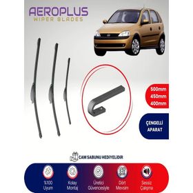 Aeroplus Opel Corsa C 2000-2006 Ön Arka Muz Silecek Takımı