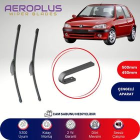 Aeroplus Peugeot 106 1999-2005 Ön Muz Silecek Takımı