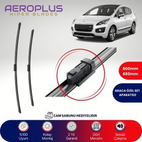 Aeroplus Peugeot 3008 2009-2016 Ön Muz Silecek Takımı
