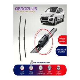 Aeroplus Peugeot 3008 2009-2016 Ön Muz Silecek Takımı