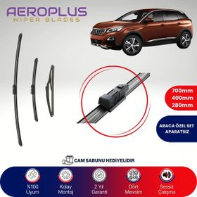 Aeroplus Peugeot 3008 2016-2023 Ön Arka Muz Silecek Takımı