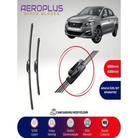 Aeroplus Peugeot 301 2012-2021 Ön Muz Silecek Takımı