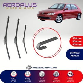 Aeroplus Peugeot 306 1999-2003 Ön Arka Muz Silecek Takımı