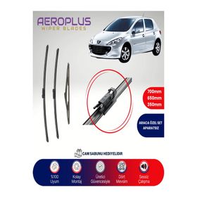 Aeroplus Peugeot 307 2005-2007 Ön Arka Muz Silecek Takımı