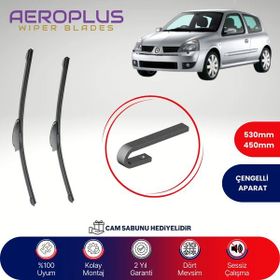 Aeroplus Renault Clio 2 1998-2009 Ön Muz Silecek Takımı