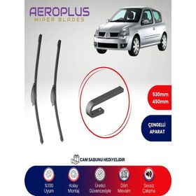 Aeroplus Renault Clio 2 1998-2009 Ön Muz Silecek Takımı