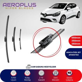 Aeroplus Renault Clio 4 2012-2019 Ön Arka Muz Silecek Takımı