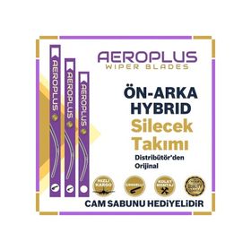 Aeroplus Renault Trafic 2001-2014 Ön Arka Hybrid Silecek Takımı