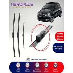 Aeroplus Skoda Fabia 2 2007-2015 Ön Arka Muz Silecek Takımı