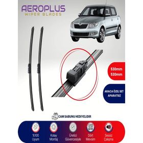 Aeroplus Skoda Fabia 2 2007-2015 Ön Muz Silecek Takımı