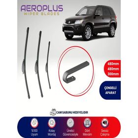 Aeroplus Suzuki Grand Vitara 2006-2018 Ön Arka Muz Silecek Takımı