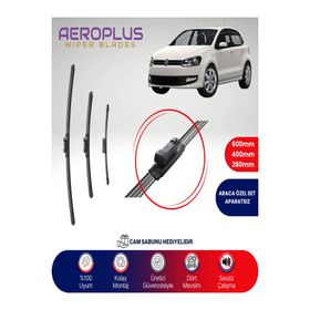 Aeroplus VW Polo 2009-2016 Ön Arka Muz Silecek Takımı