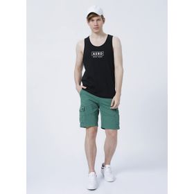 Aeropostale 3647 Normal Bel Düz Yeşil Erkek Kargo Şort