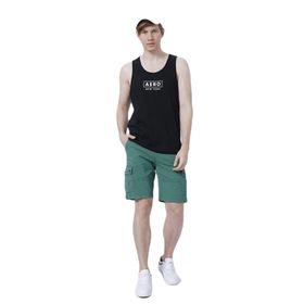 Aeropostale 3647 Normal Bel Düz Yeşil Erkek Kargo Şort