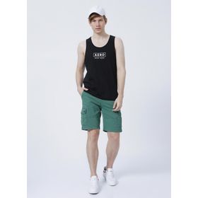 Aeropostale 3647 Normal Bel Düz Yeşil Erkek Kargo Şort